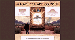 Desktop Screenshot of forbiddenarcheologist.com